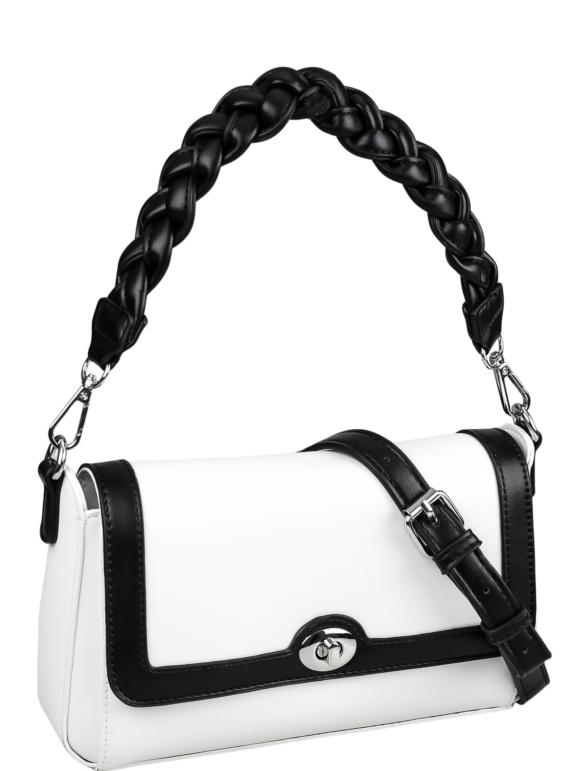 

COLLEZIONE ALESSANDRO Плечевая сумка 'Schwarz-Weiß' в черном цвете