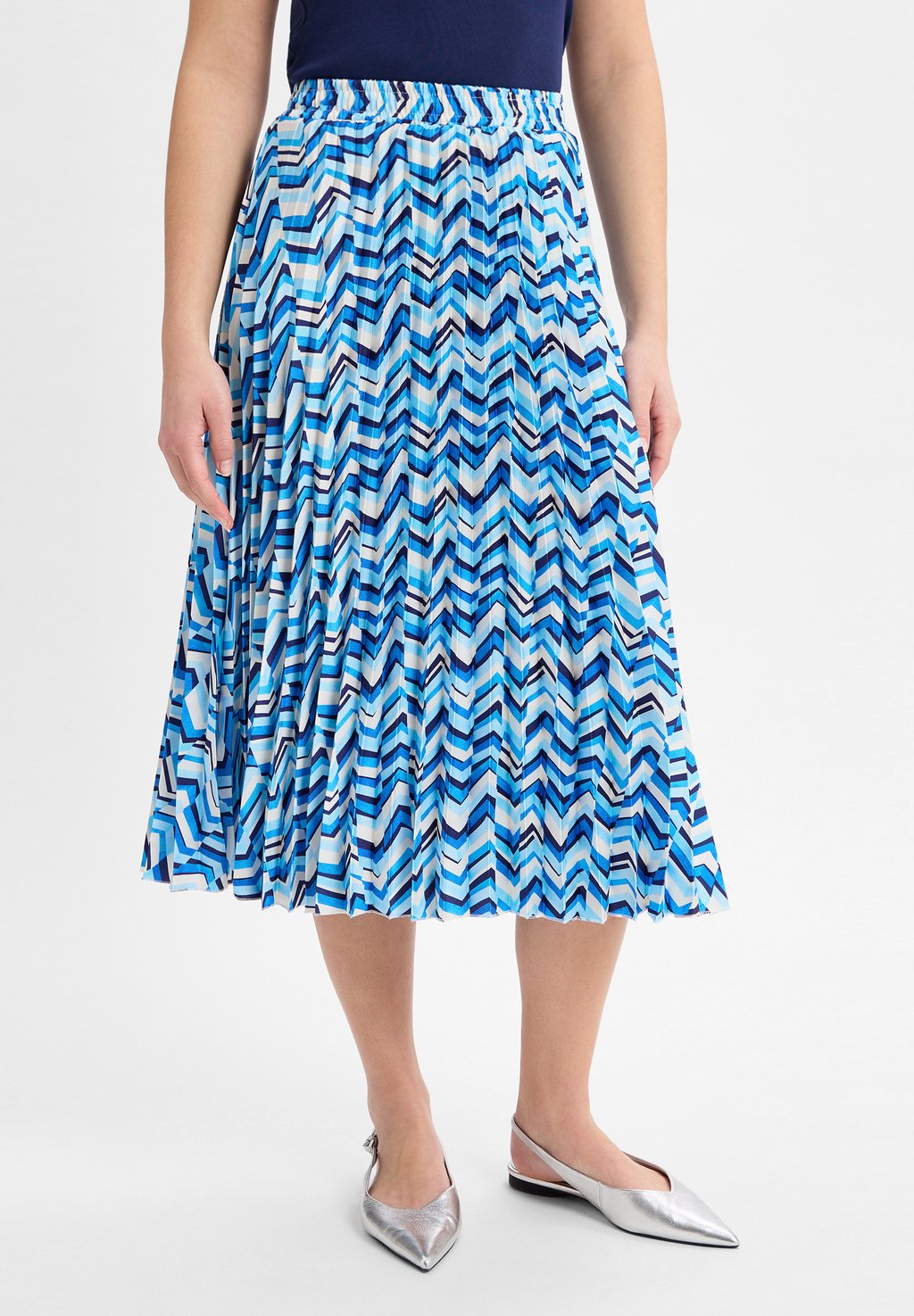 

Юбка плиссированная A-line skirt Franco Callegari, синий