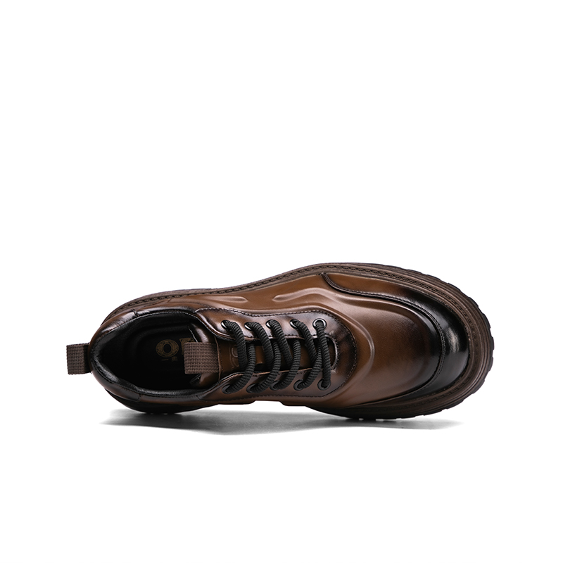 ORP Мужские повседневные туфли мужские низкие черно-коричневые коричневые, цвет Brown — фото 3
