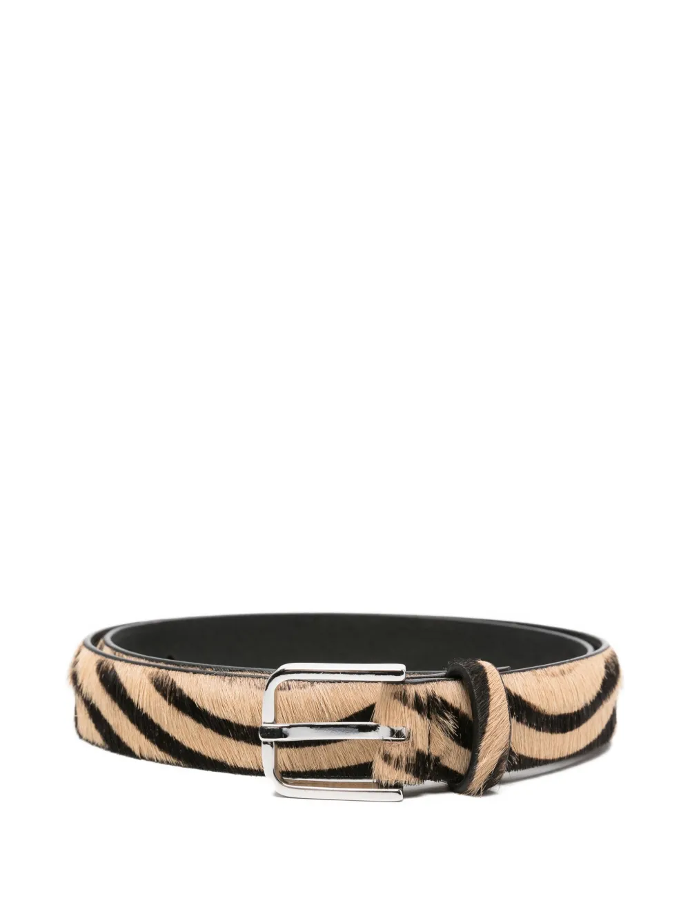 

Ремень с зебровым принтом Liviana Conti, нейтральный