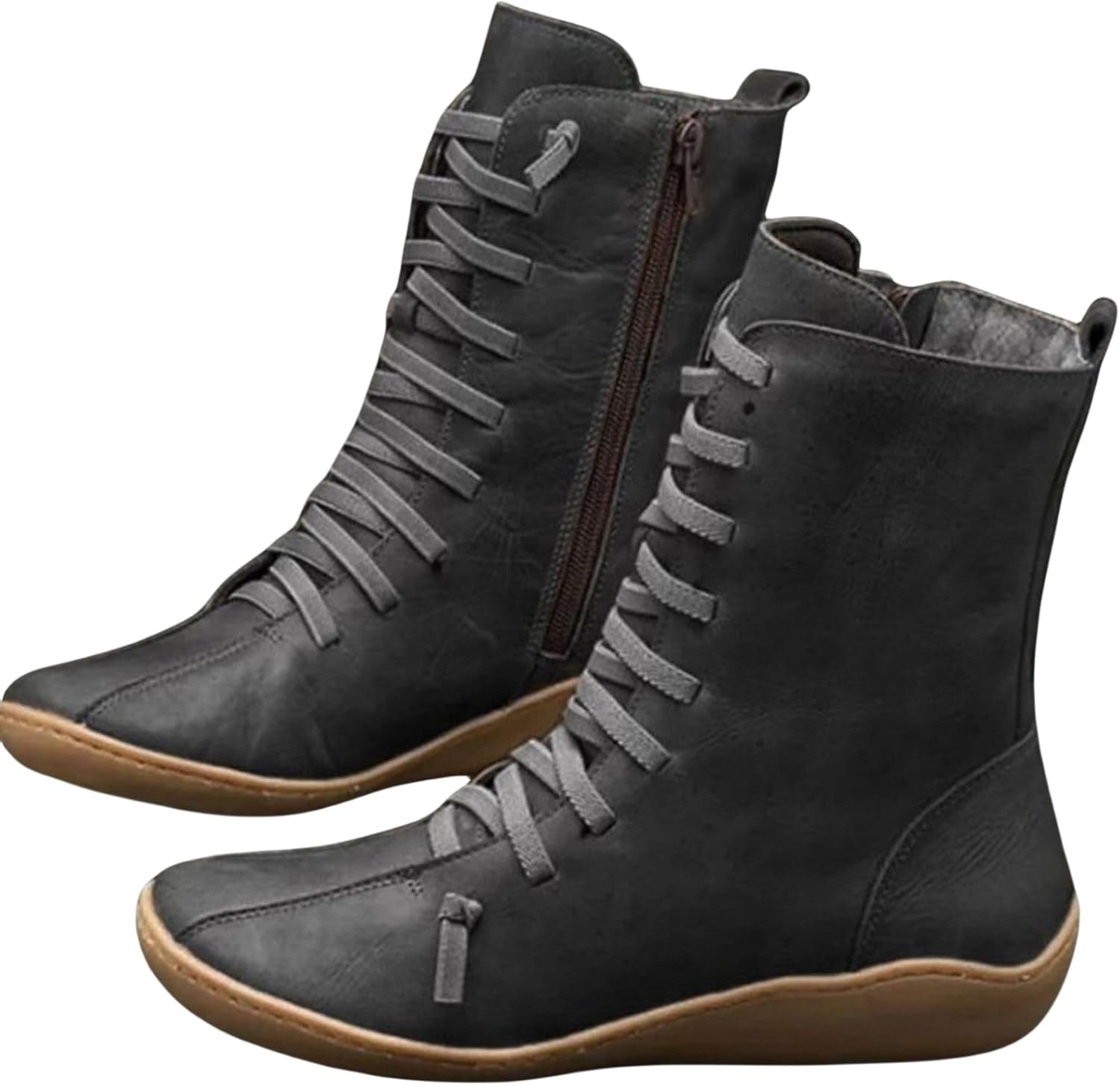 

Женские ботинки Wankang на низком каблуке Челси, из искусственной кожи, с заостренным носком, широкие, без шнуровки, короткие ботильоны, черный