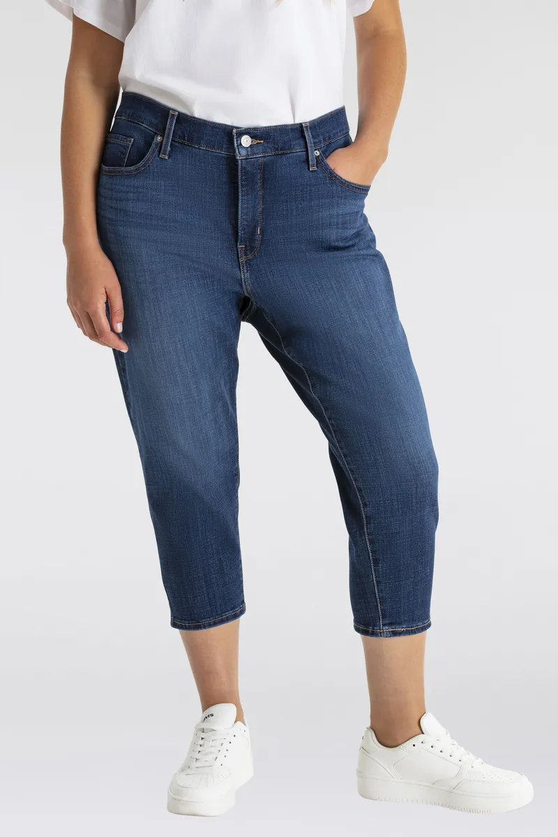 

Джинсы-капри Levi's Plus "Джинсы 311 PL SHP SKNY CAPRI 22", из эластичной смеси хлопка, цвет Lapis Amidst Plus