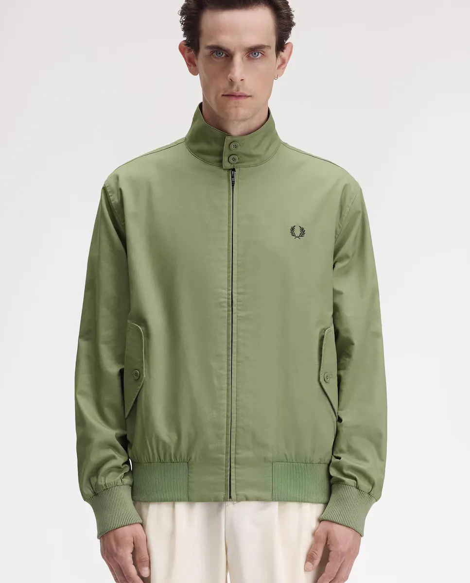 

Мужская куртка с высоким воротником и карманами Fred Perry, зеленый