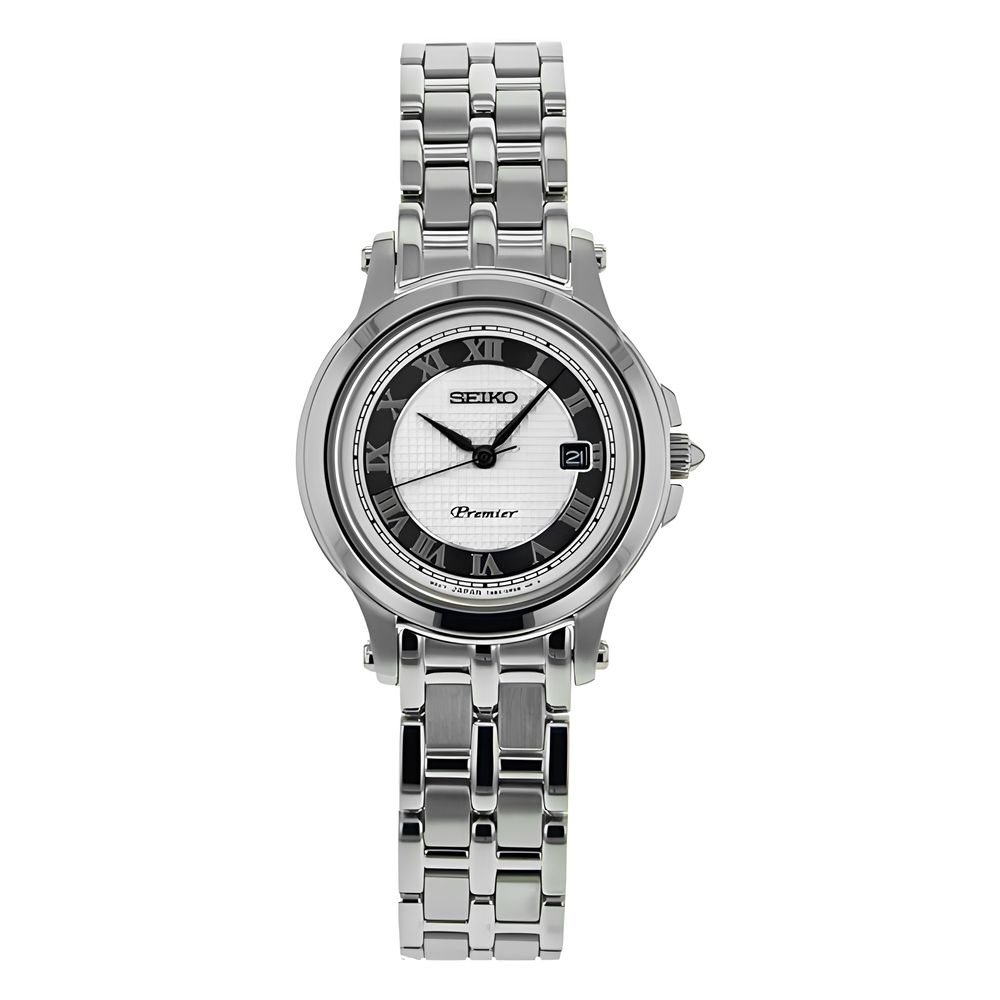 

Часы из серой нержавеющей стали Seiko