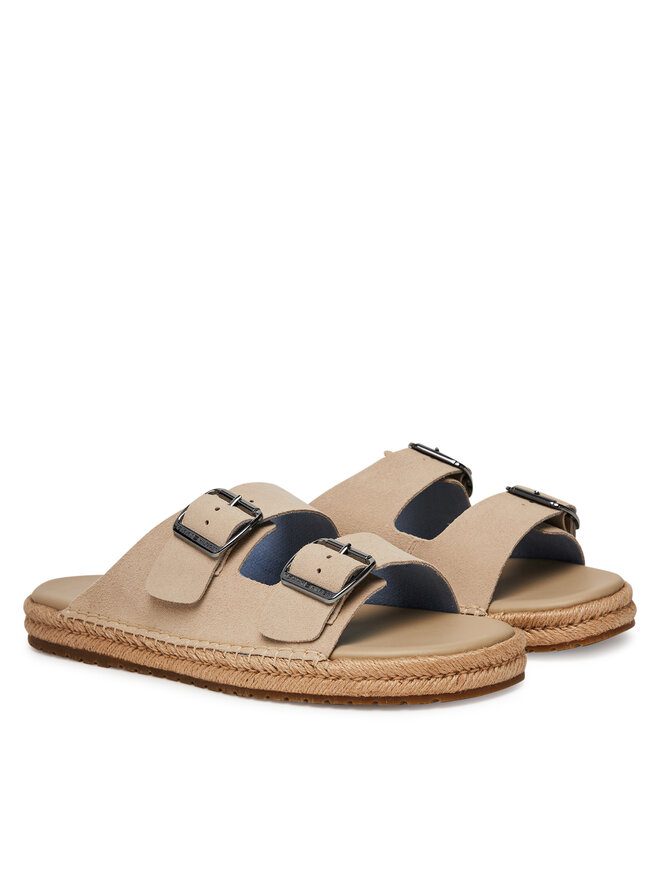 Эспадрильи Flex Jutte Hilfiger Suede Sandal FM0FM05503 Tommy Hilfiger, бежевый — фото 2