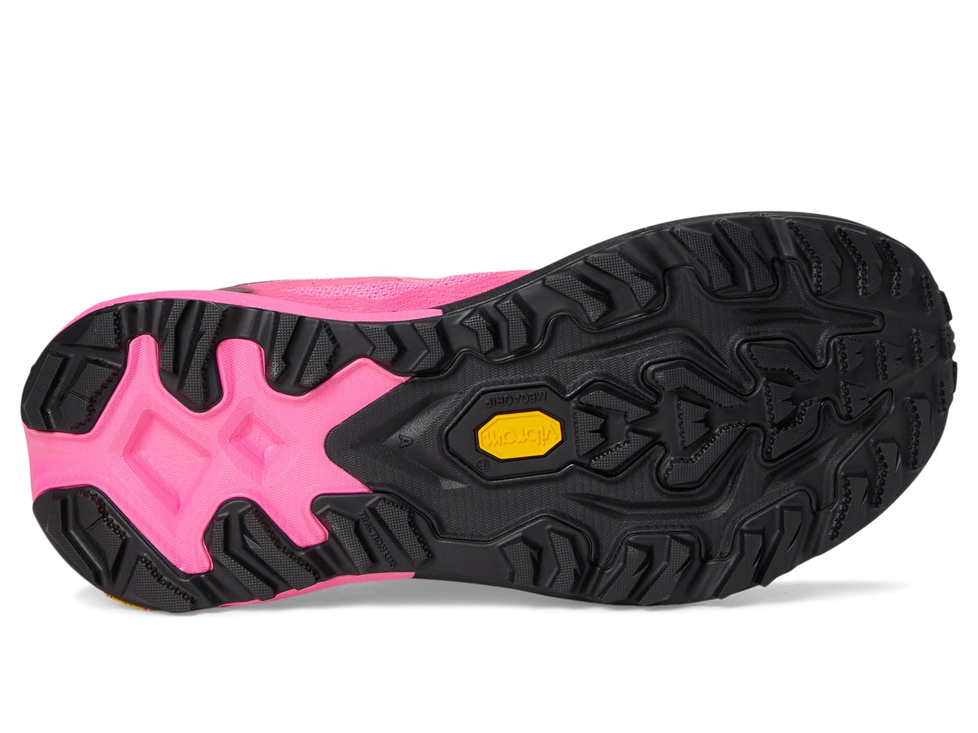 Кроссовки Hoka Mafate 5, цвет Neon Rose/Black — фото 3