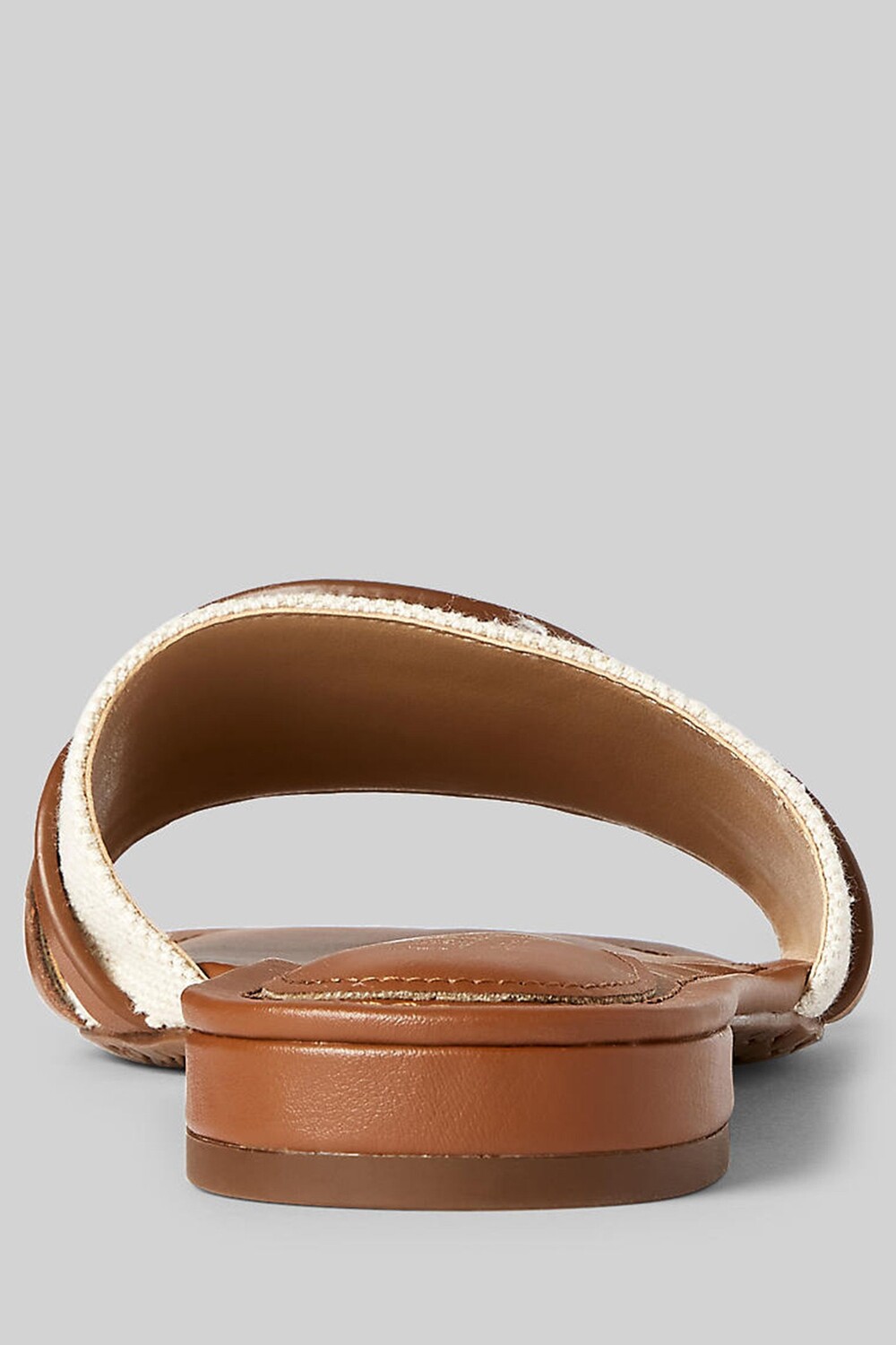 Шлепанцы Alegra из парусины Lauren Ralph Lauren, коричневый — фото 4