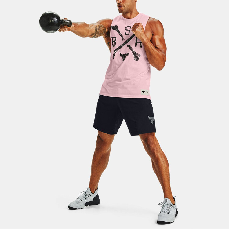Проект Фитнес Одежда Мужская Розовый Under Armour, розовый — фото 3