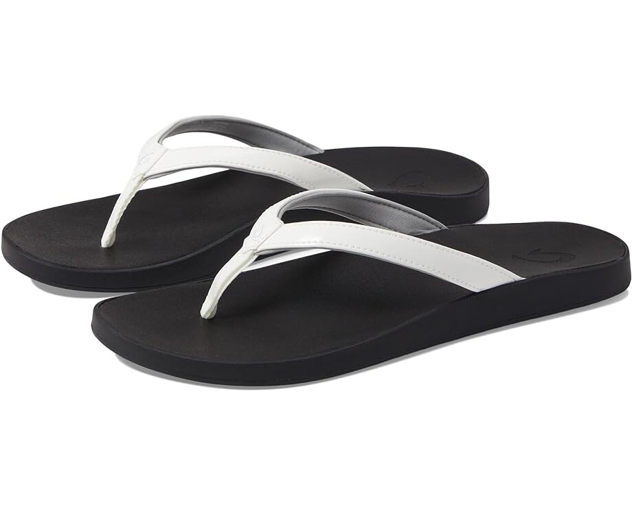 Сандалии OluKai Puawe, цвет White/Black