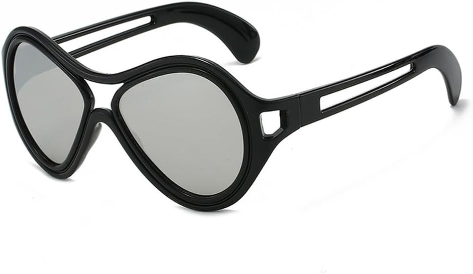 

Мужские солнцезащитные очки ретро, двойная перемычка, градиентное зеркальное покрытие, UV400. Женские солнцезащитные очки, полая конструкция HVTVTLA, цвет Black Silver Mirror