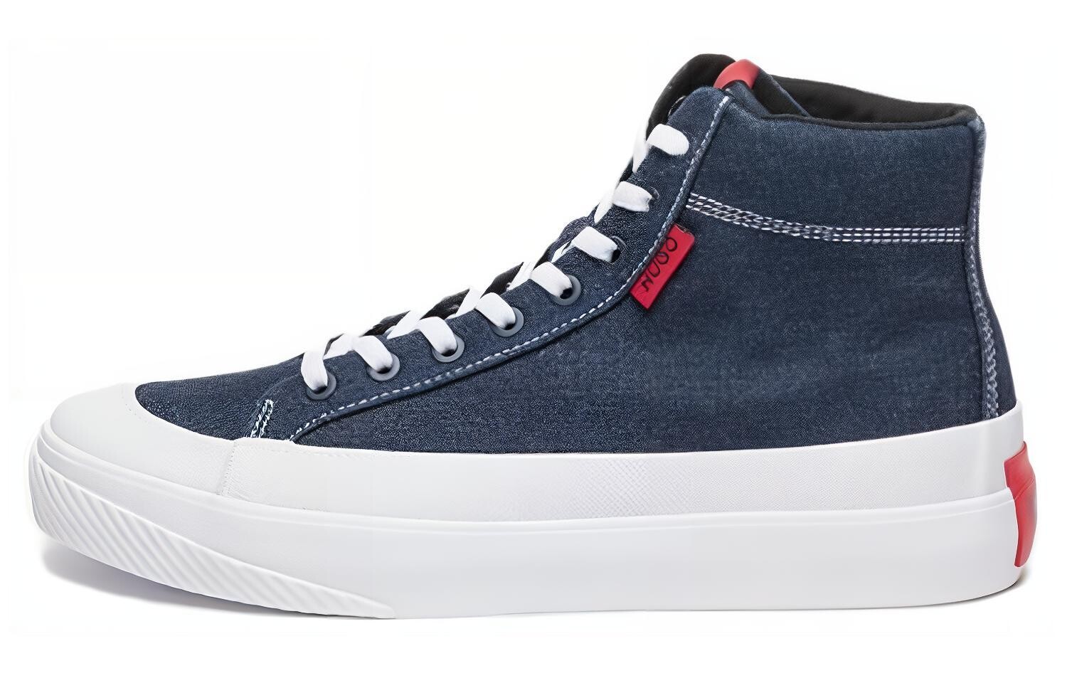 

Кроссовки HUGO BOSS Skateboarding Shoes Men High-top Dark Blue, темно-синий