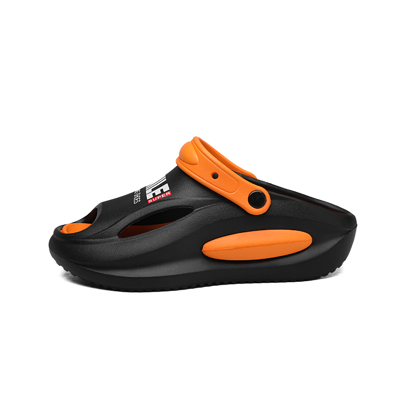 

NANJIREN Пляжные сандалии унисекс черные с оранжевым, цвет Black Orange
