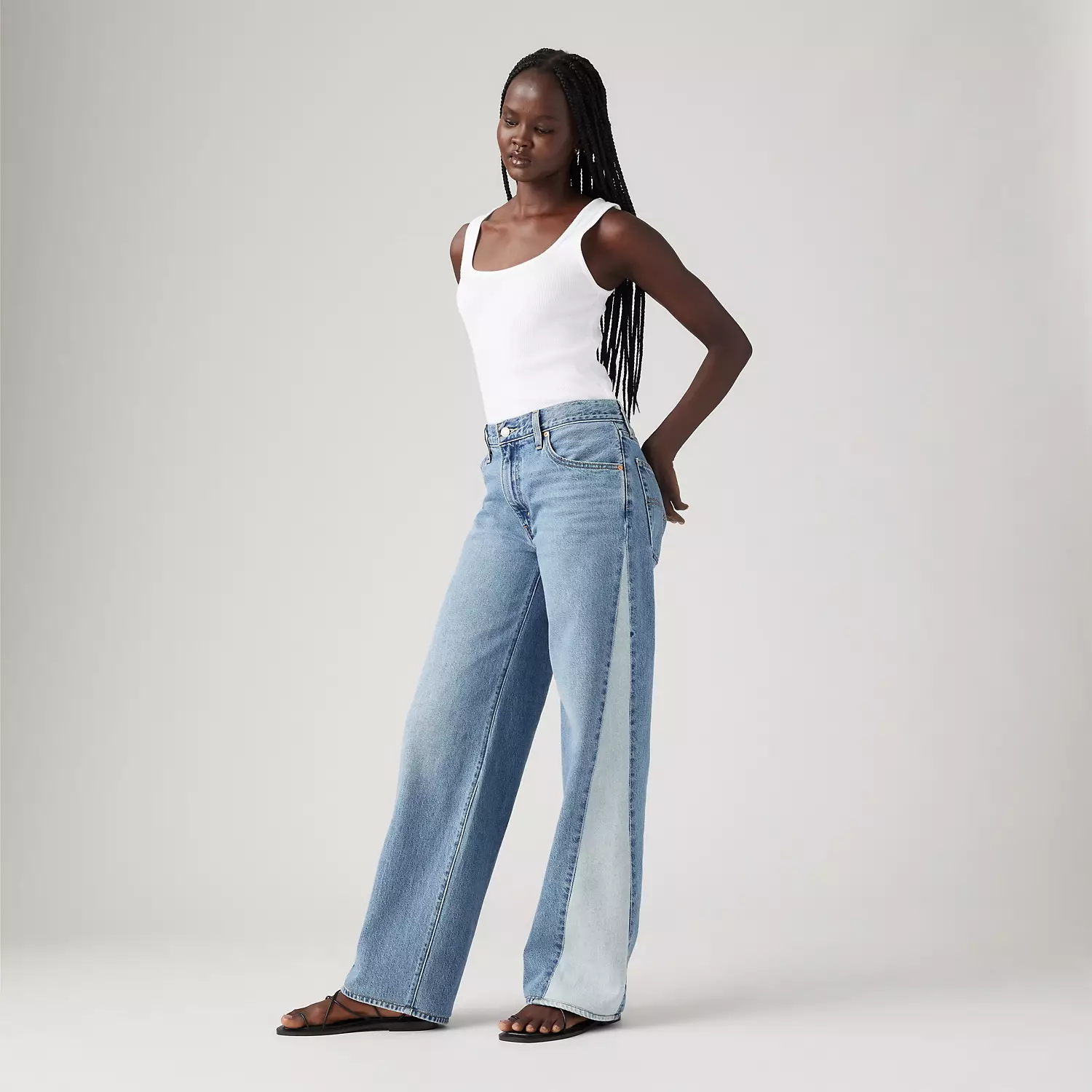 

Женские джинсы Baggy Dad Pieced Levi's, цвет Mixed Bag - Medium Wash