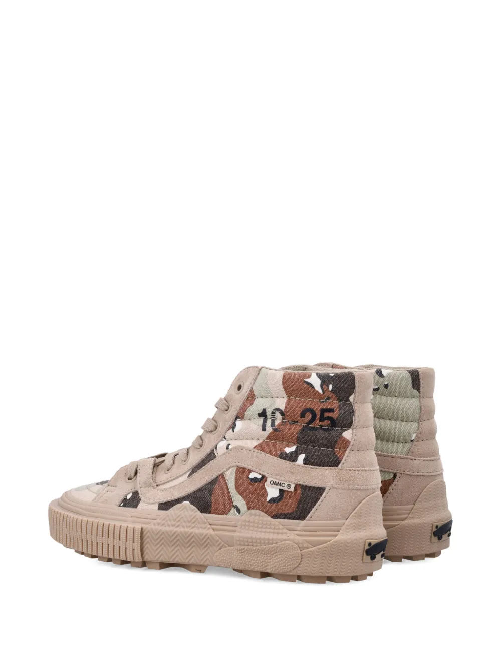 Кроссовки Sk8-Hi GL Lug в камуфляжном цвете из коллаборации OTW by Vans x WTAPS x OAMC, нейтральный — фото 3