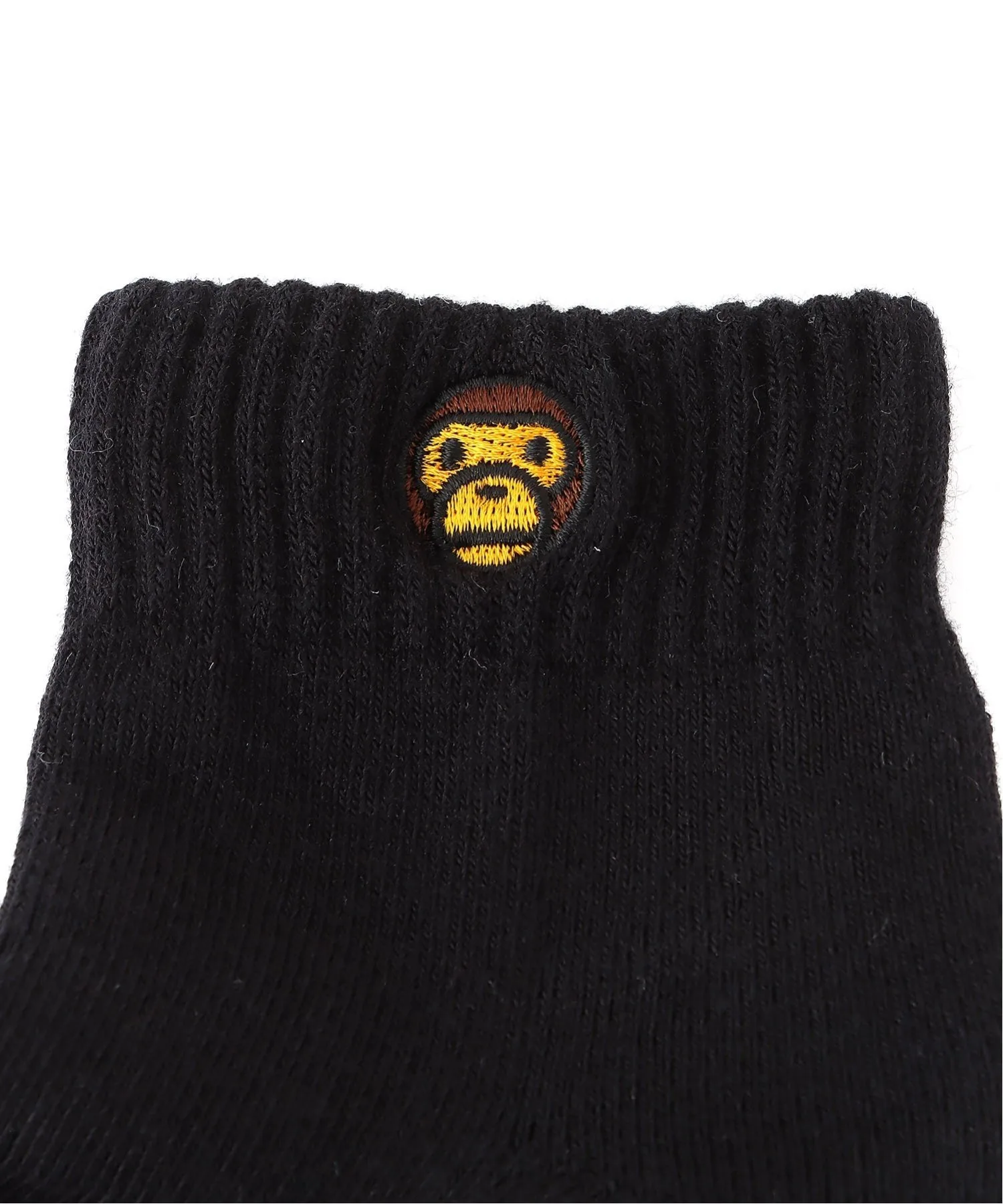 Детские носки Baby Milo One Point A BATHING APE, BLACK — фото 2