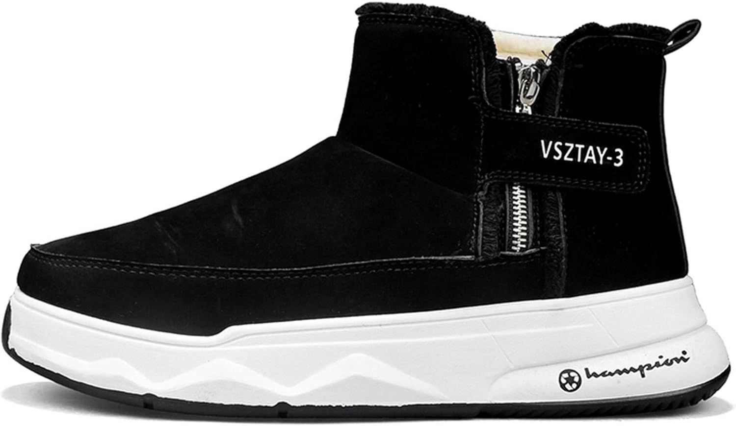 

Зимние высокие хлопковые ботинки с меховой подкладкой, теплые, модные, легкие и удобные сапоги для снега Generic, черный