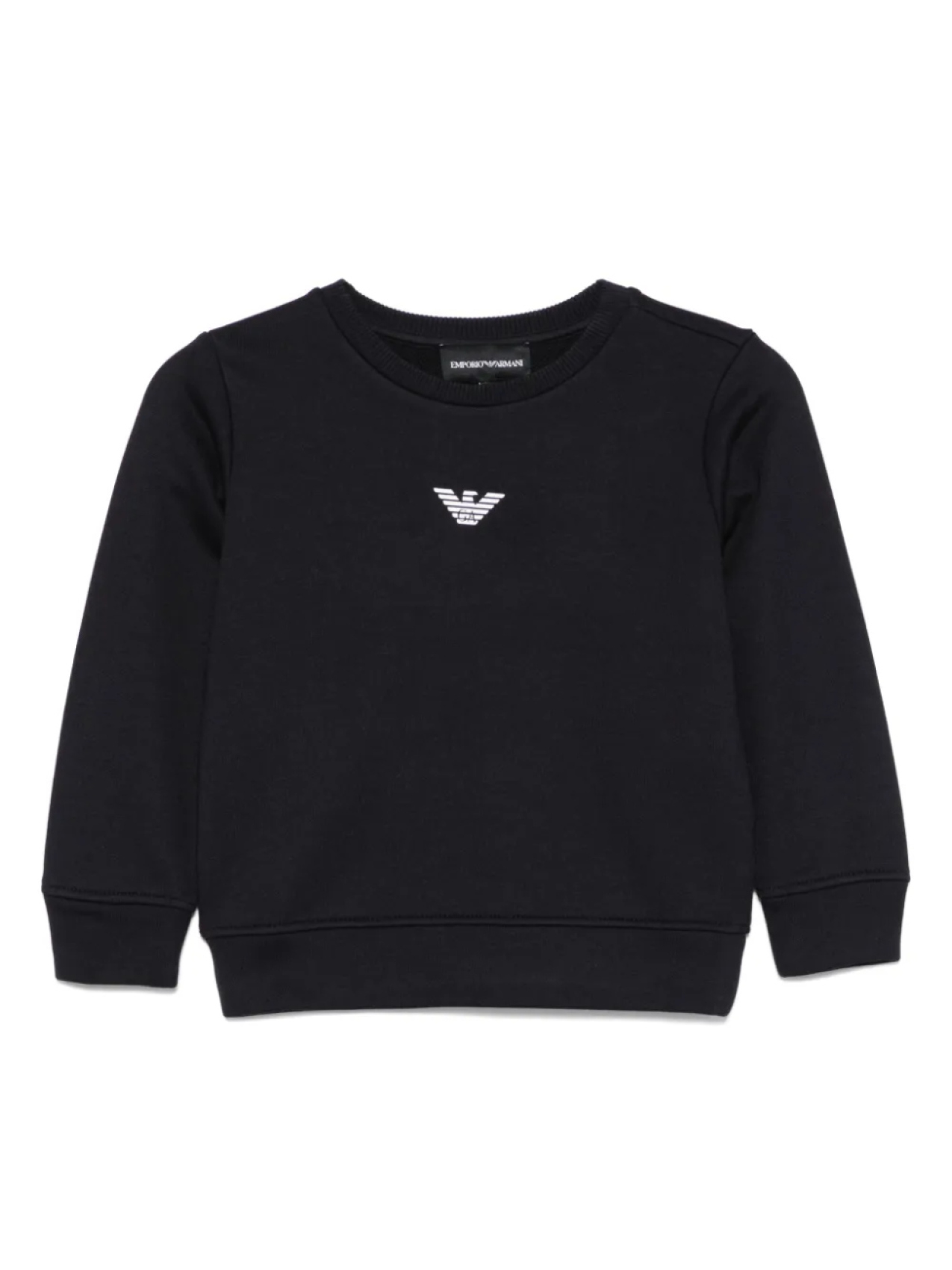 

Толстовка с прорезиненным логотипом Emporio Armani Kids, синий