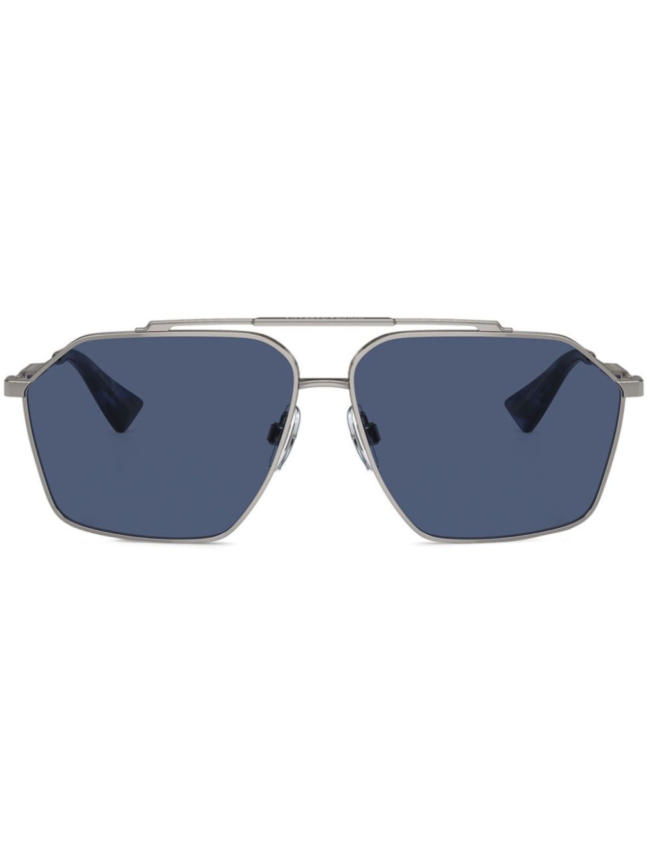 

Dolce & Gabbana Eyewear солнцезащитные очки в квадратной оправе, серебряный