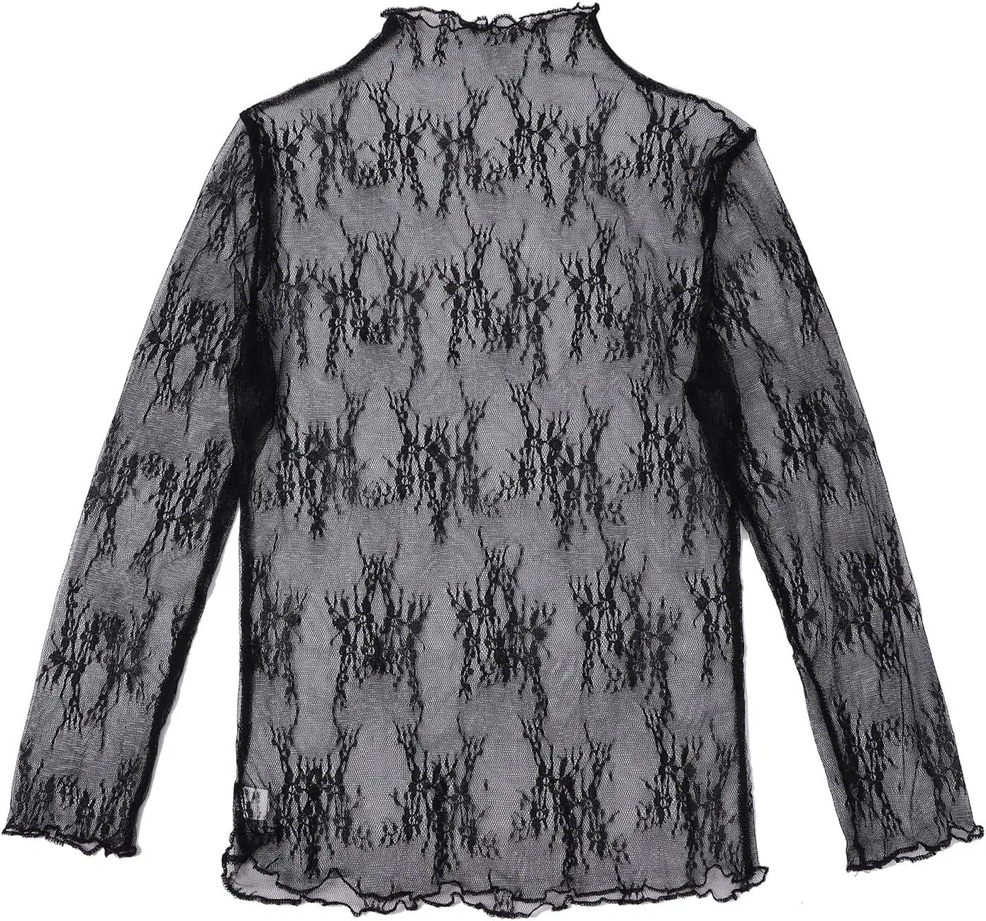 Блузка с длинным рукавом, облегающая, Comfort Blouse, Black