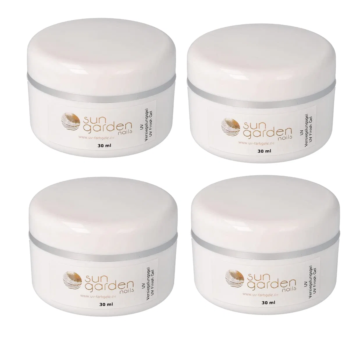 Набор УФ-гелей Sun Garden Nails Classic Sealing Gel, 4 x 30 мл Sun Garden Nails, Clear — фото 3