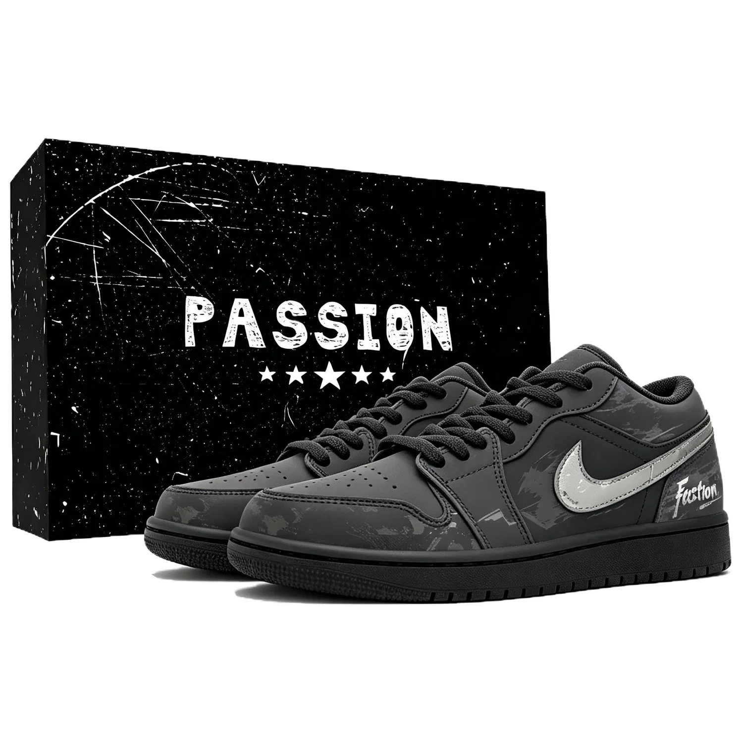 Кроссовки баскетбольные Jordan Air 1 Dark Shadow Quick Edge Black Gray