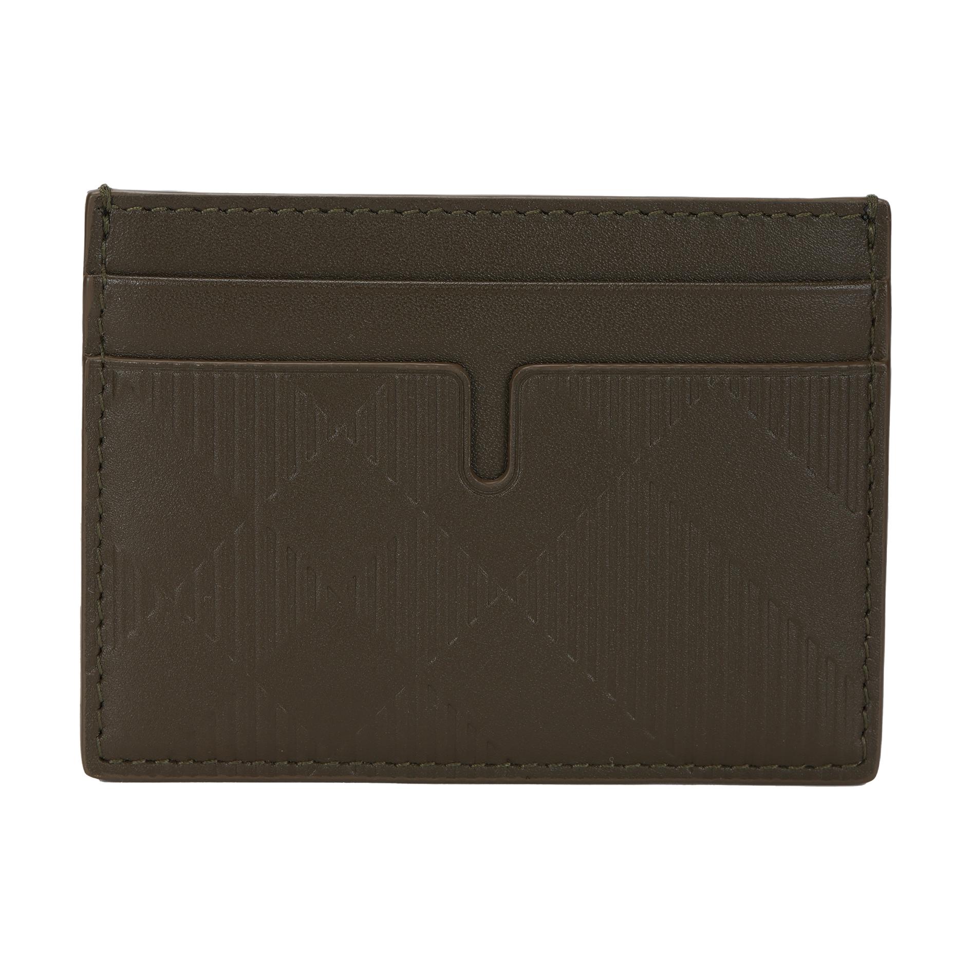 

Кожаный кардхолдер мужской армейский зелёный Burberry