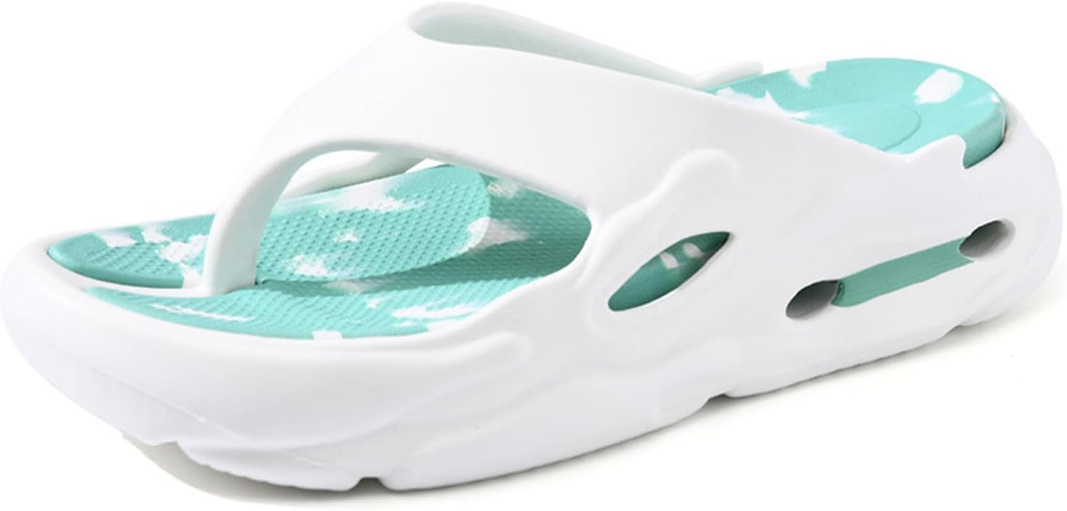 

Мужские и женские повседневные шлепанцы, легкие, противоскользящие, с толстой подошвой, для пляжа, прогулок, бассейна и душа Generic, белый