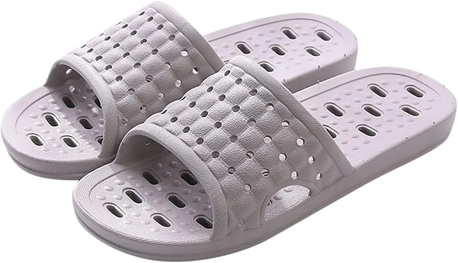 Badelatschen Herren Hausschuhe Duschschuhe Badeschlappen Männer Hauslatschen Pantoletten Тапочки Schlappen Sandalen & Slides Für Badeschuhe Slipper Bade Latschen Dusch- Men Strandschuhe RYTEJFES, Grey — фото 4