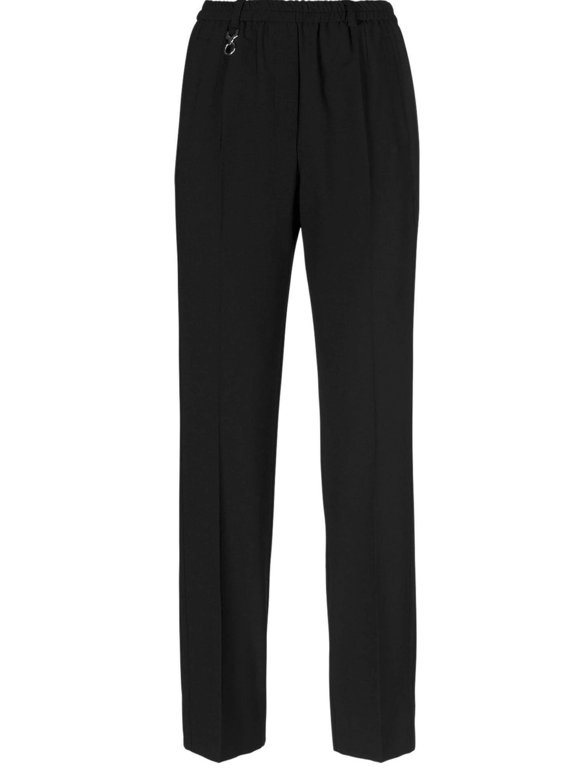 

Goldner Брюки 'LOUISA' с плиссировкой Regular в черном цвете