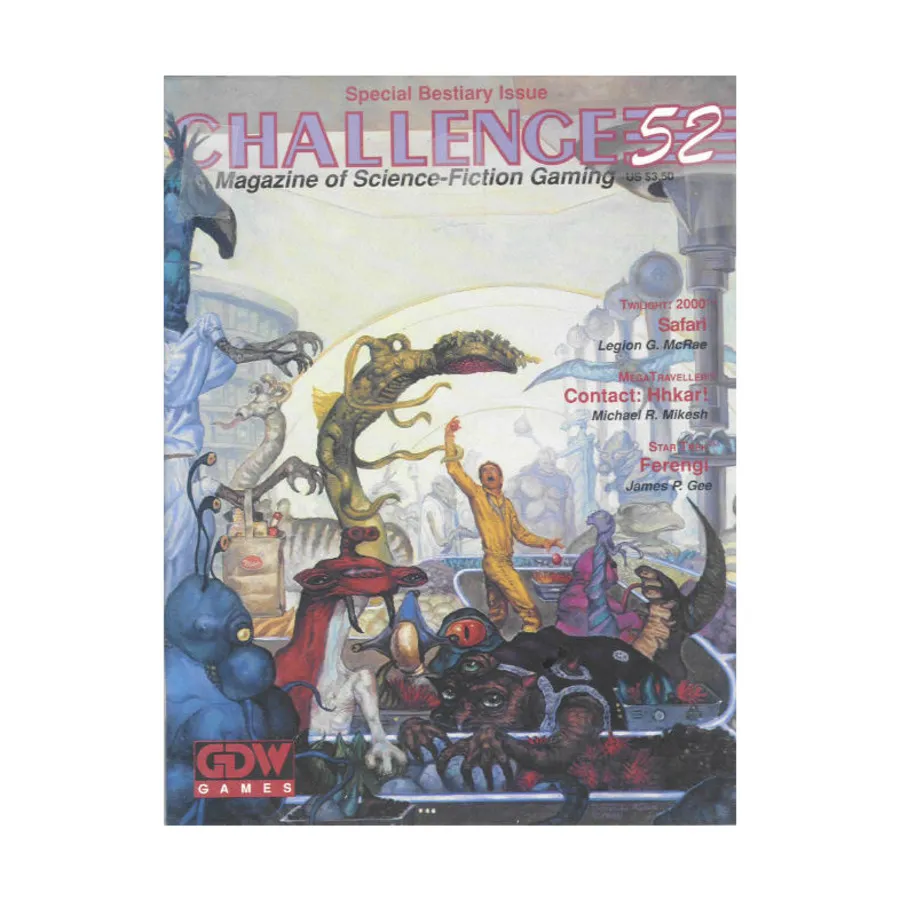 

Журнал #52 "Special Bestiary Issue, Traveller 2000 Safari, Star Trek", Challenge Magazine