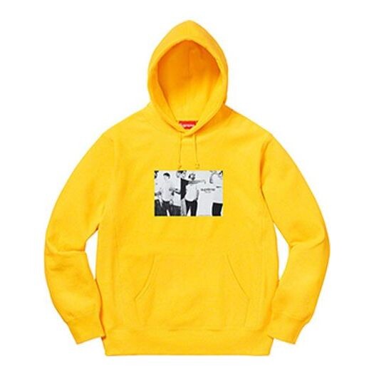 

Толстовка ss19 classic ad hooded sweatshirt Supreme, желтый