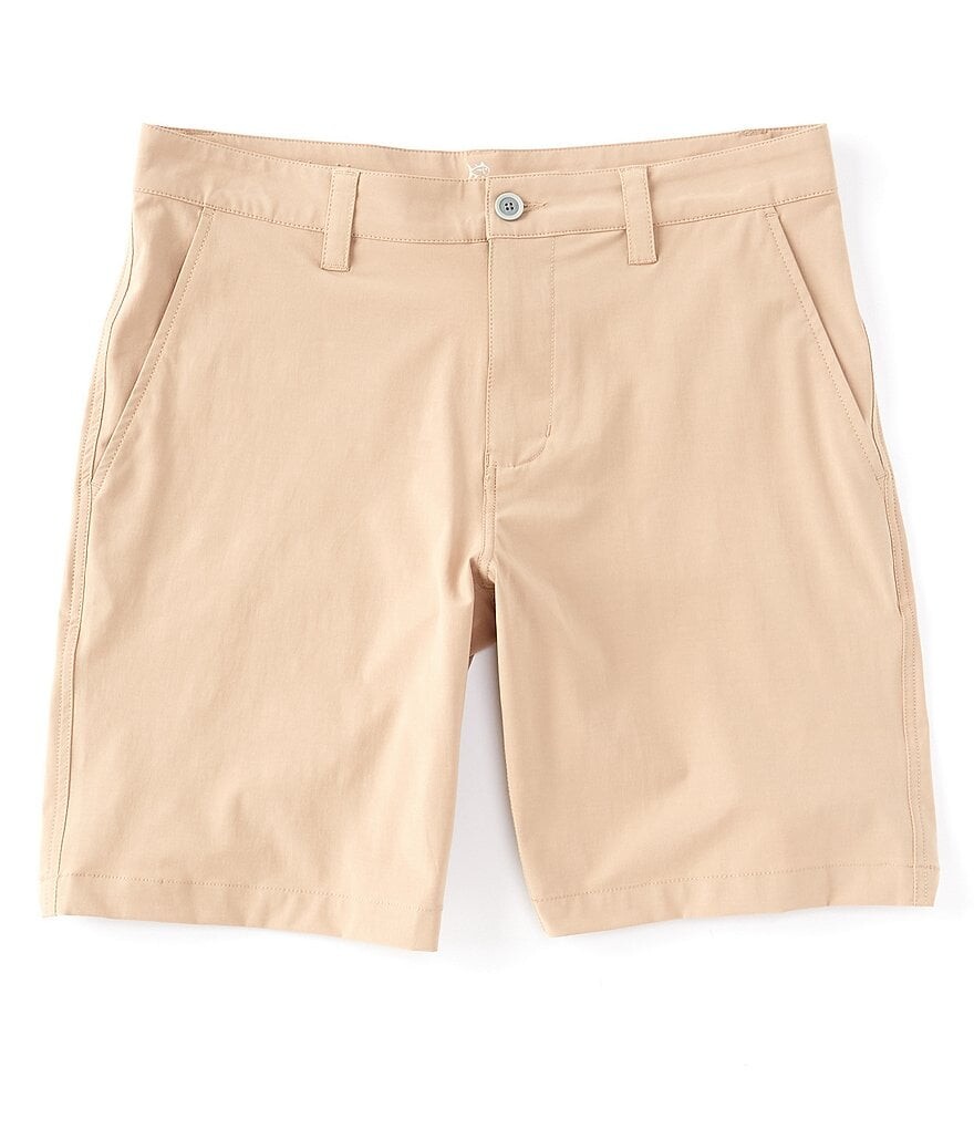 

Southern Tide T3 Flat-Front 9Шорты с заливом по внутреннему шву, коричневый