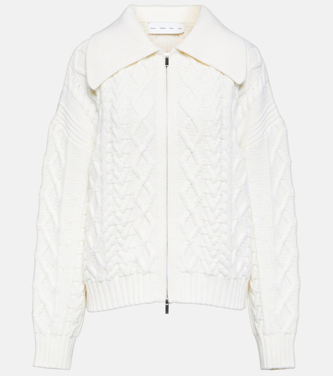 

Шерстяной кардиган косой вязки white label Proenza Schouler, белый