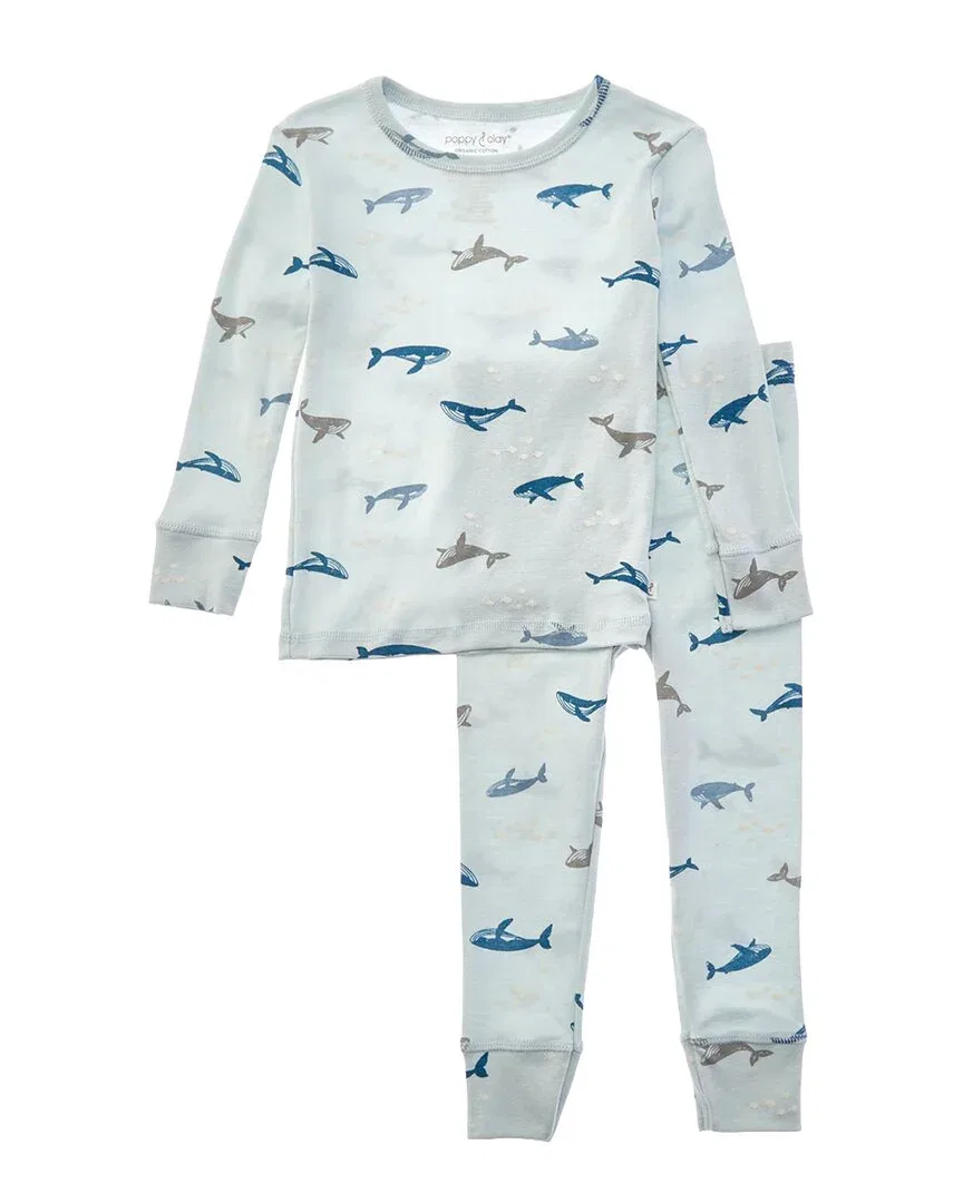 Пижамный комплект Poppy & Clay из 2 предметов Be Free Snug Fit, синий