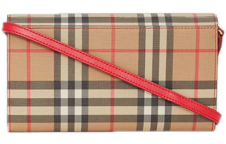 Burberry Винтажный холщовый кошелек с кожаными вставками Женская сумка через плечо кроссбоди Женская сумка на плечо — фото 2