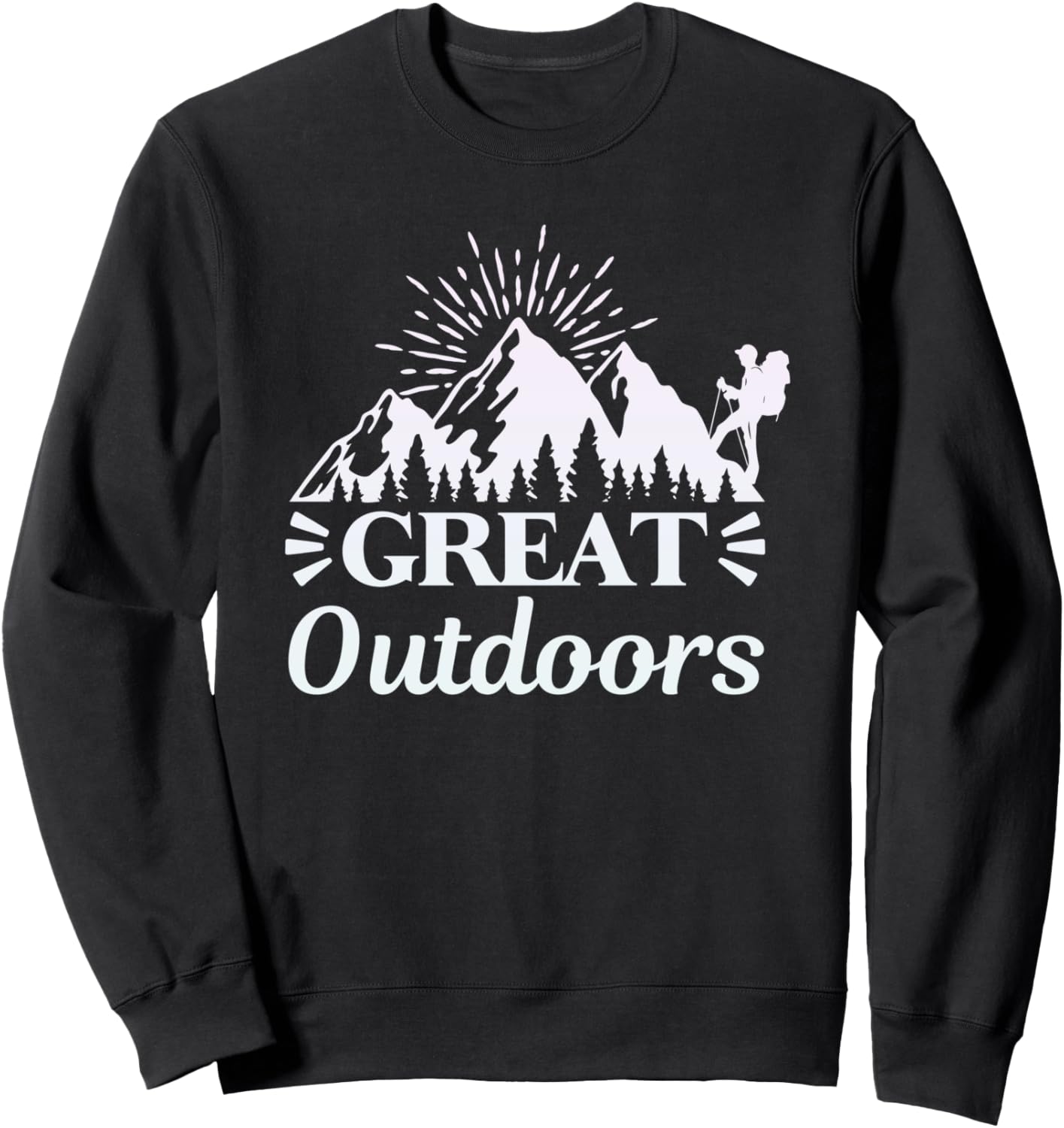 

Толстовка Hiking, Mountain Lines, Alpine Motifs, Hiking., черный