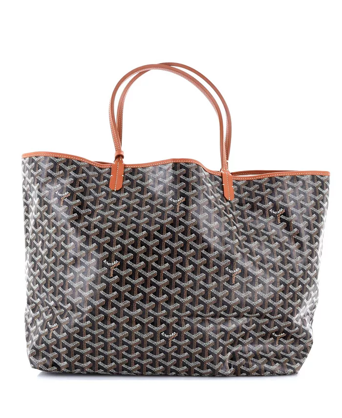 

GM Saint Louis Сумка-тоут с принтом из лакированного холста Pre-Owned Goyard, черный