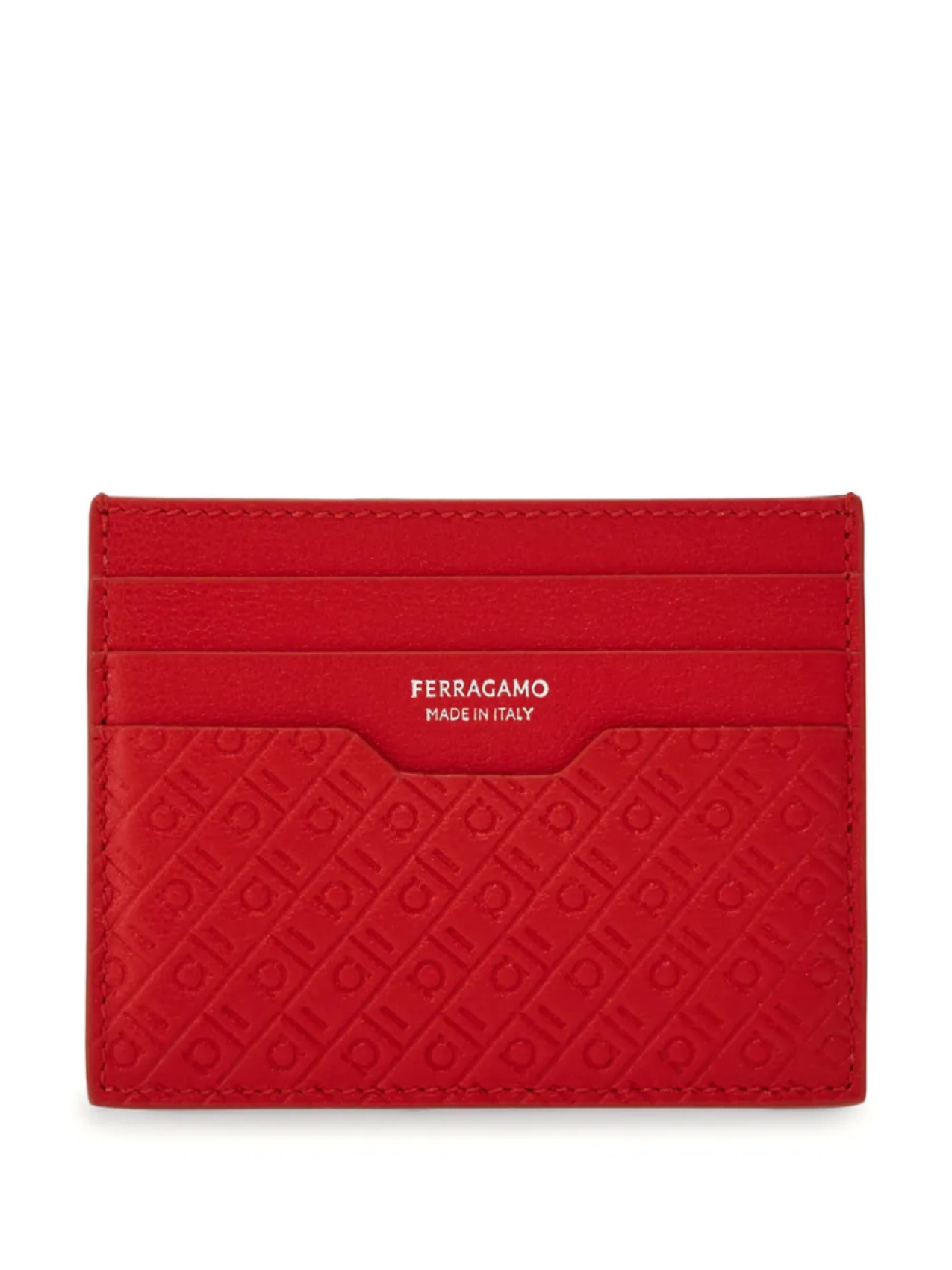 

Картхолдер с монограммой Ferragamo, красный