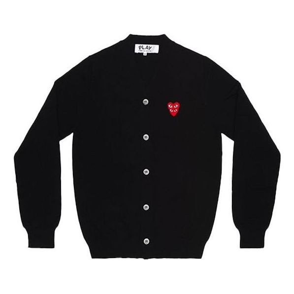 

Кардиган COMME des GARCONS PLAY Cardigan Red Emblem 'Black' AZ-N076-051-1, черный