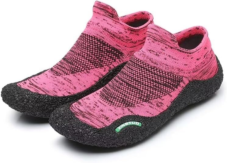 

Мужские и женские легкие модные водные туфли для пляжа, дайвинга, рыбалки и водного спорта Zonkacen, розовый