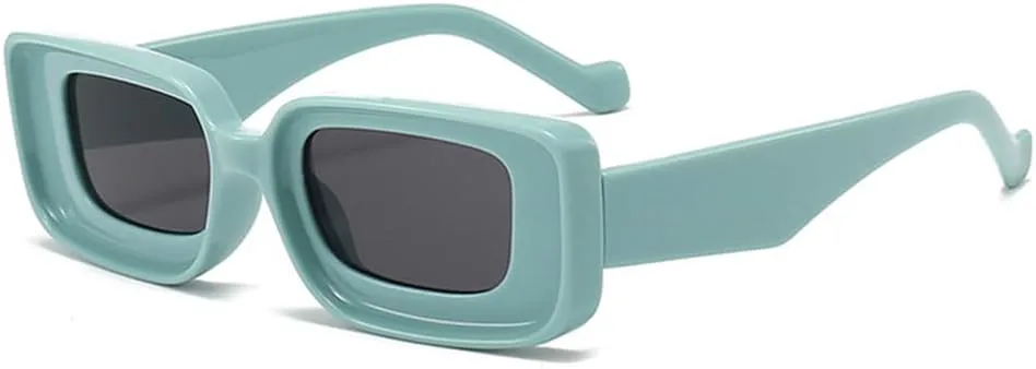 

Солнцезащитные очки Candy Color Wide Leg Women Sunglasses UV400 UV400 Men Champagne Punk для занятий спортом на открытом воздухе и верховой езды UYPTK, Green Grey