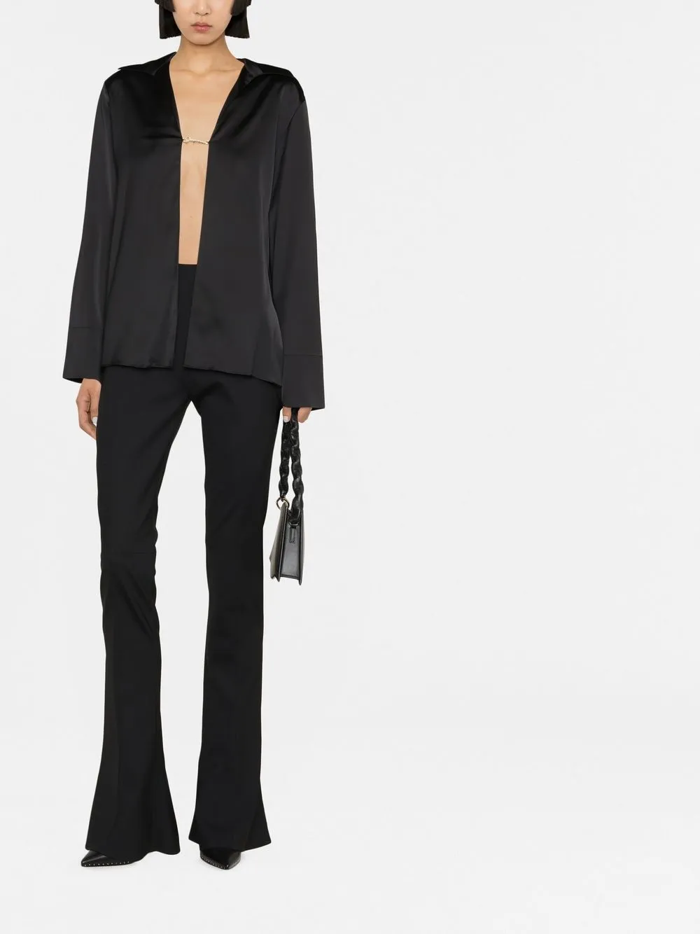 Рубашка Jacquemus La Chemise Notte, черный
