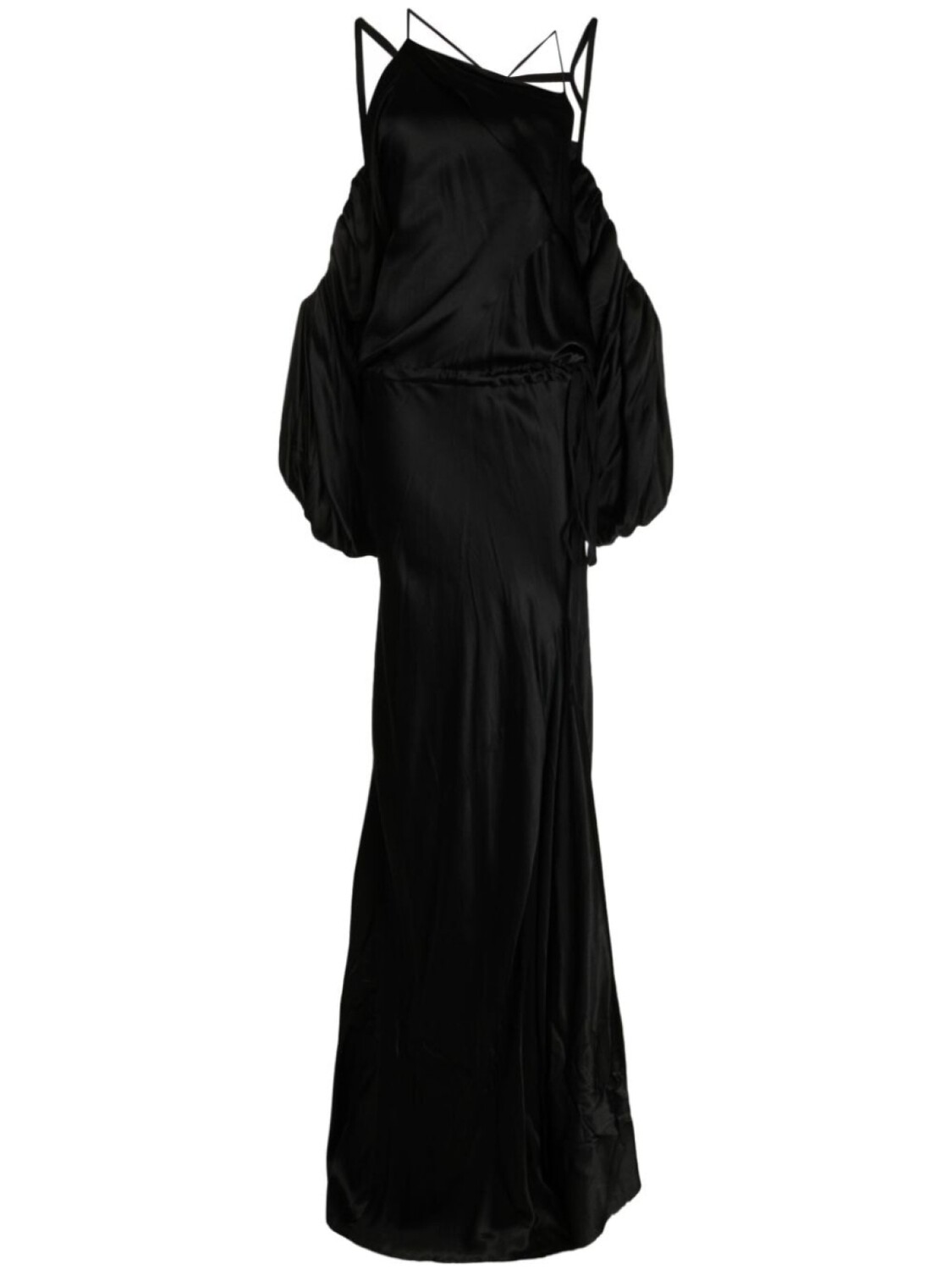 

Ann Demeulemeester драпированное платье, черный