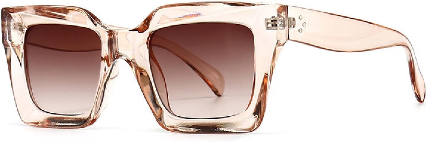 

Ретро-солнцезащитные очки «кошачий глаз» для женщин, модные сине-фиолетовые квадратные солнцезащитные очки для мужчин, солнцезащитные очки UV400 для женщин, очки для маникюра WNCKSQ, Champagne Tea