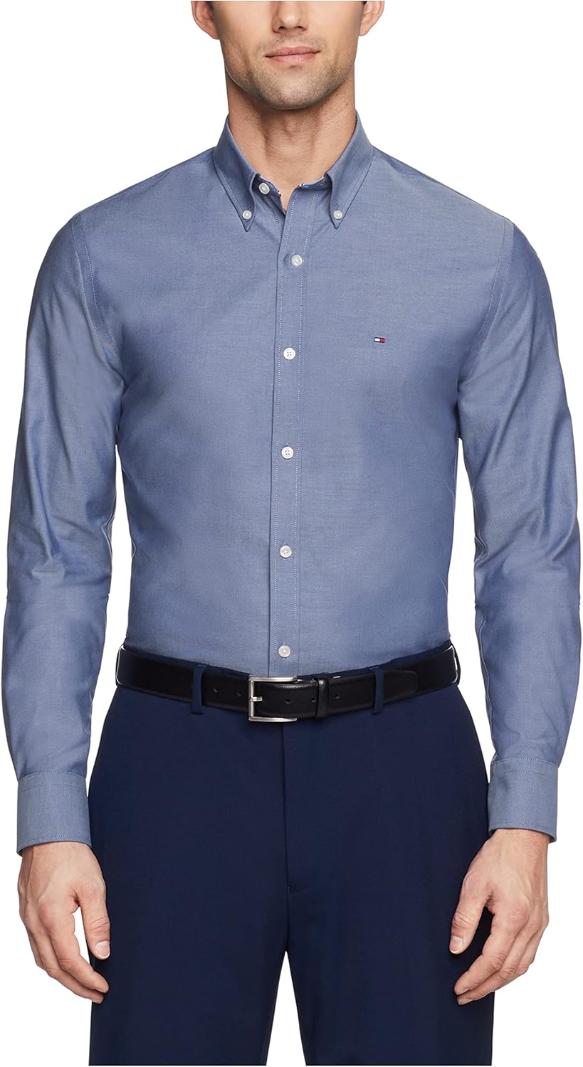 

Мужская классическая рубашка на пуговицах Tommy Hilfiger, Peacoat