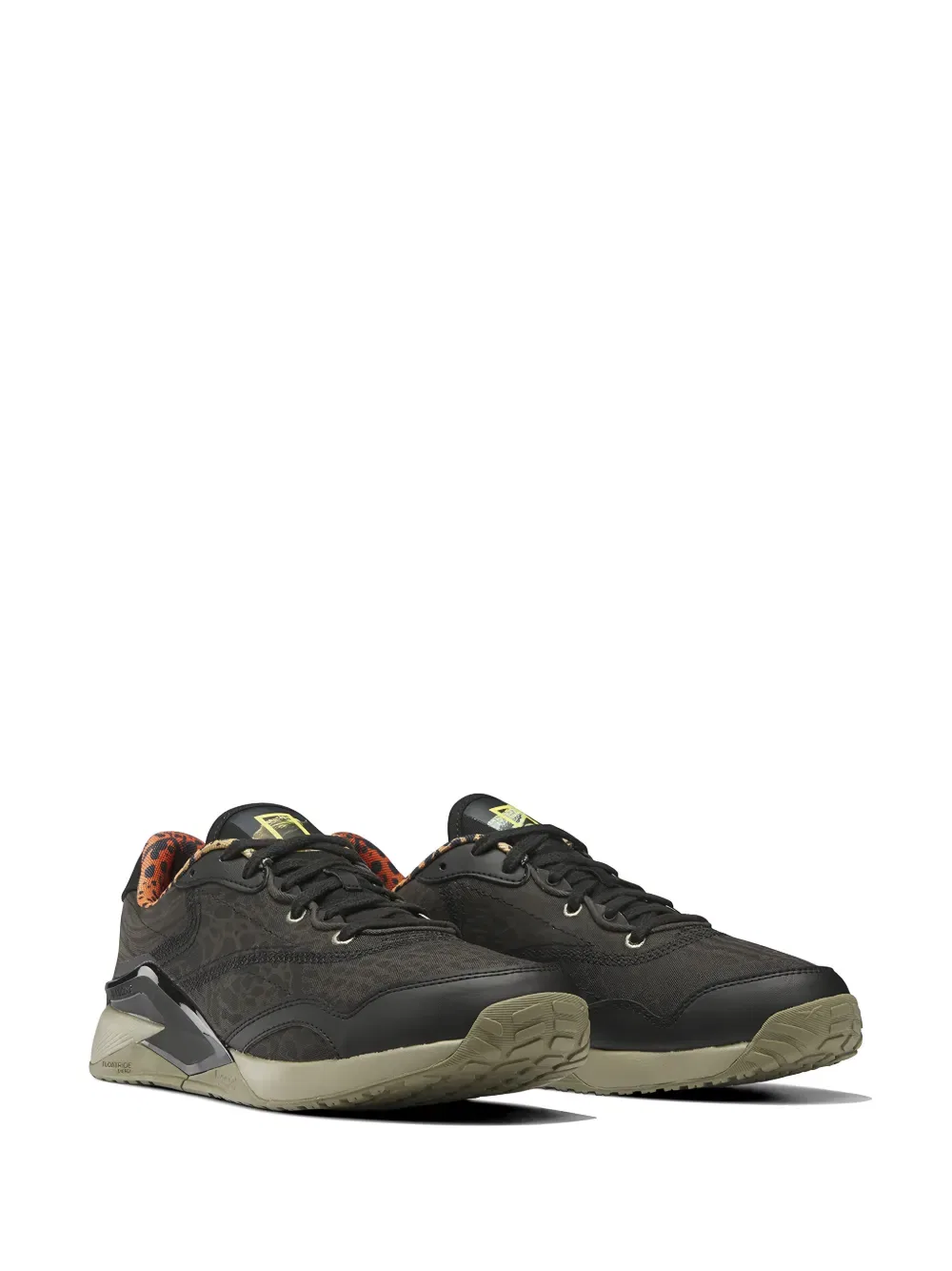 Кроссовки Nano x2 grow с животным принтом Reebok, черный — фото 2
