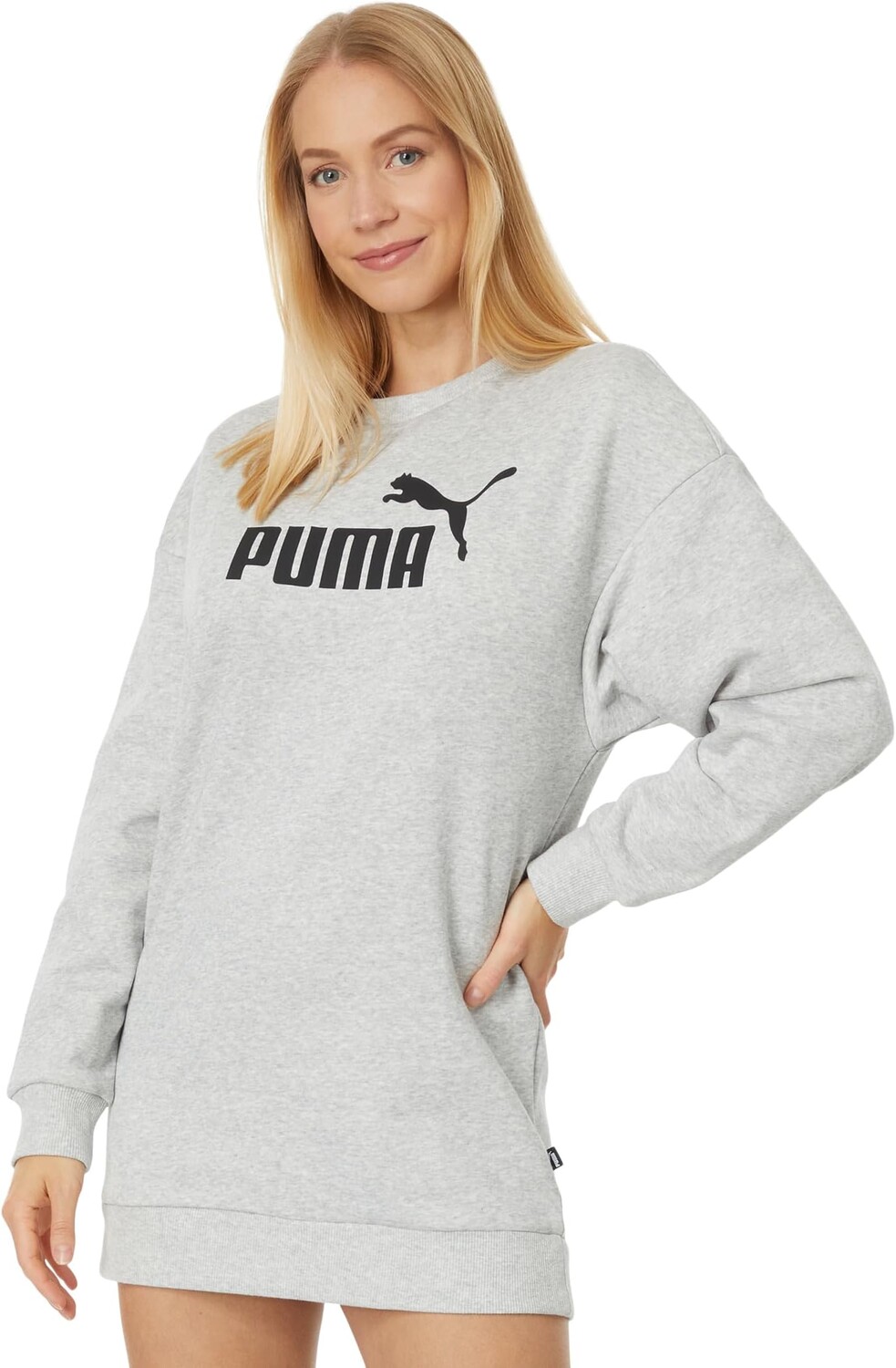 

Флисовое платье Essentials+ PUMA, цвет Light Gray Heather