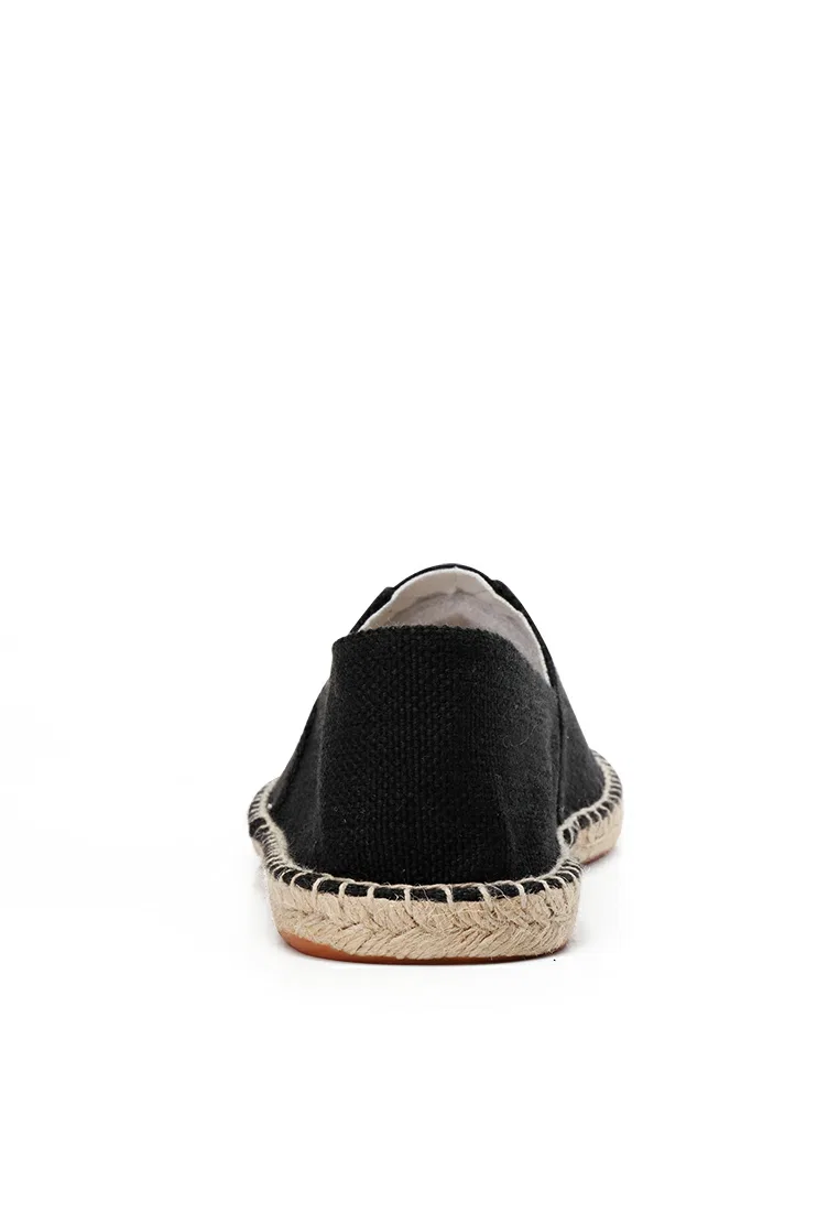 Мужские эспадрильи, льняные, slip-on, QZ9015 Twenty Eight Shoes, черный — фото 4
