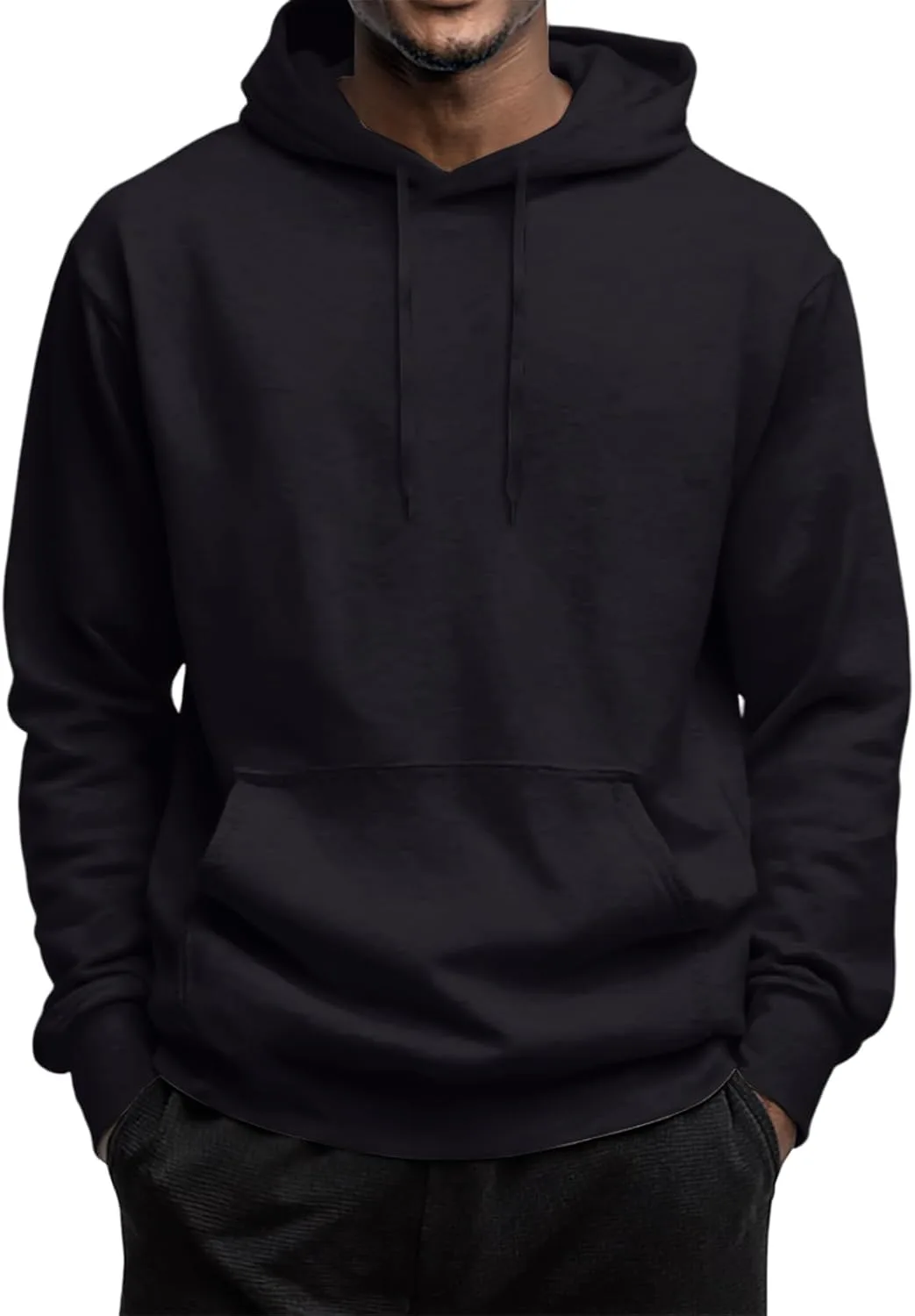 

Мужская повседневная толстовка с капюшоном на шнурке