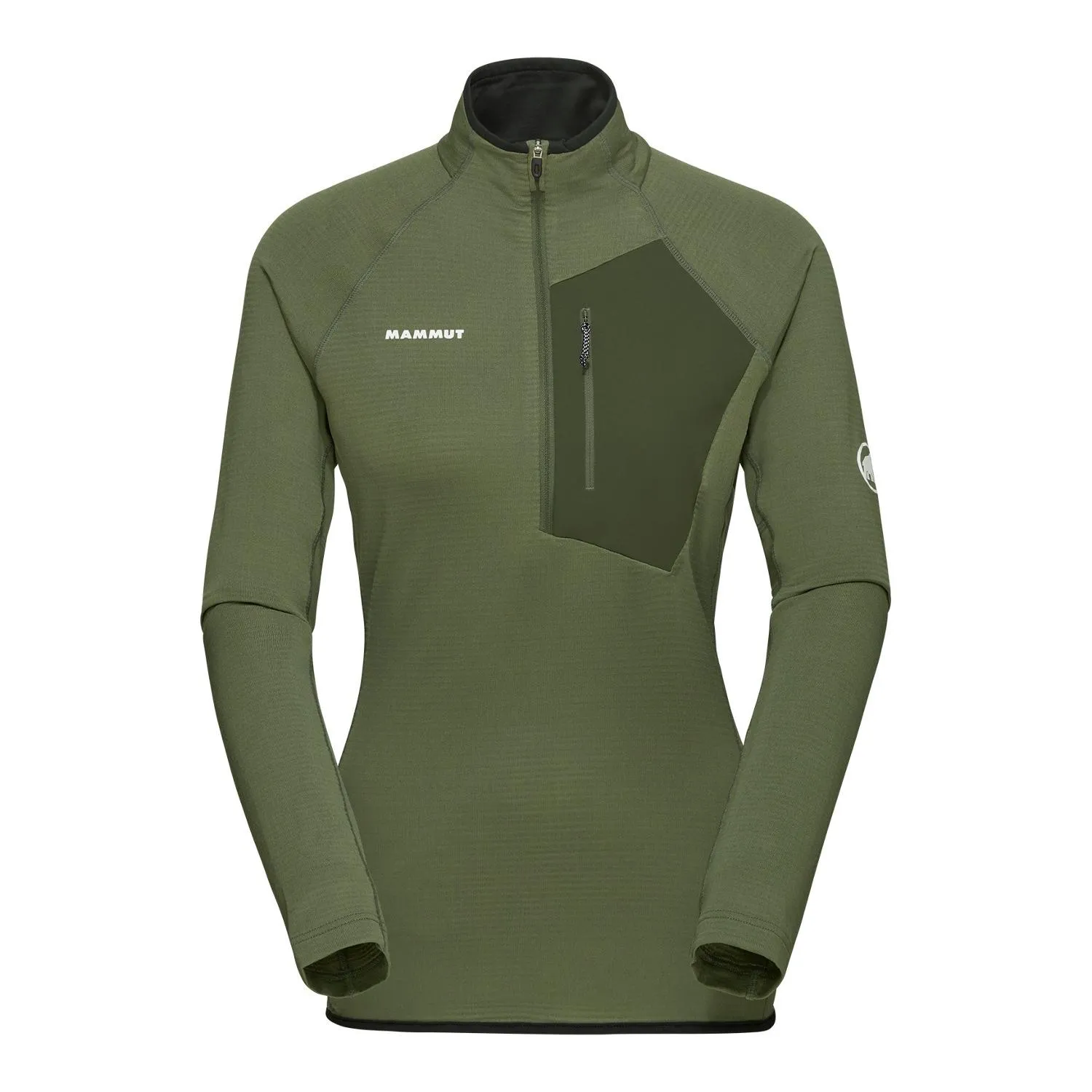 

Женский пуловер Aenergy Light ML с полузастежкой Mammut, Marsh/Dark Marsh